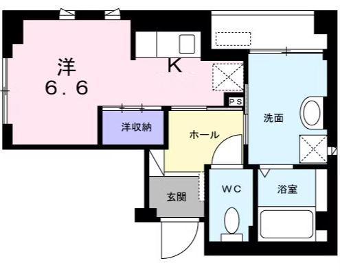 KOTI 壱番館(ワンルーム/3階)の間取り写真