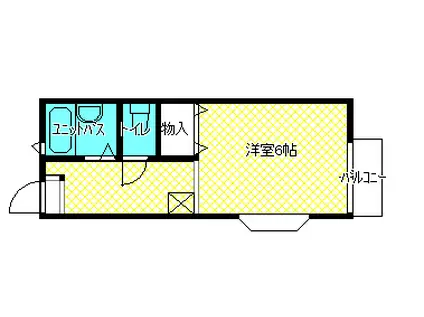 コートヴィレッジ(1K/2階)の間取り写真