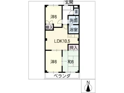 DWELLMANZO(3LDK/4階)の間取り写真