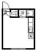 東光ビル(1K/3階)の間取り写真