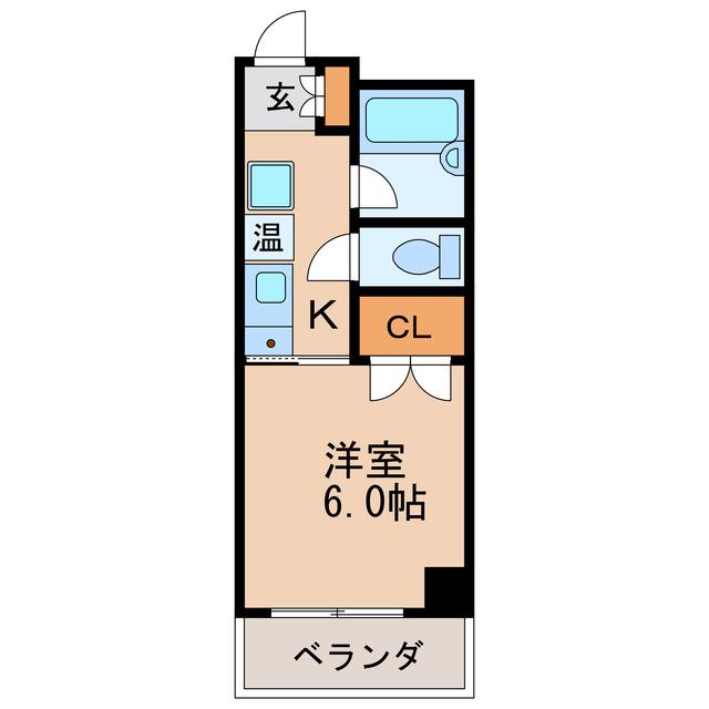 三恵ハイツ(1K/2階)の間取り写真
