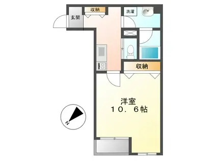 フラシア新栄町(1K/3階)の間取り写真