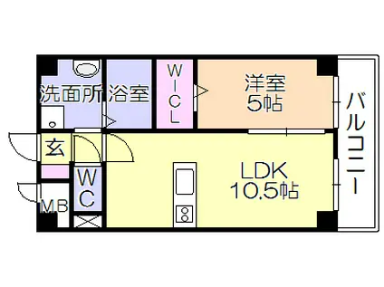 WILLING COZY(1LDK/7階)の間取り写真