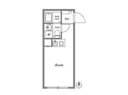 HJプレイス 神楽坂(1DK/4階)の間取り写真