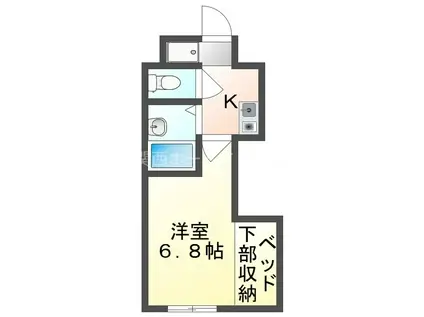 メルローズ八雲(1K/2階)の間取り写真