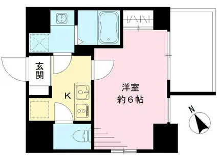 エスリード神戸ハーバークロス(1K/11階)の間取り写真