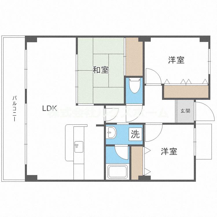 メゾンプルミエール(3LDK/3階)の間取り写真