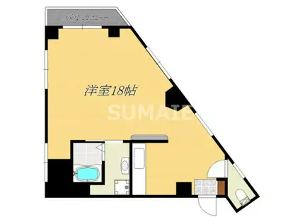 ジュネスII(ワンルーム/2階)の間取り写真