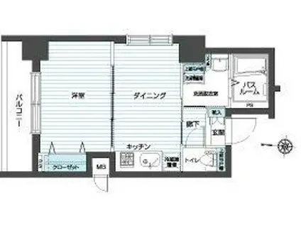 トーシンフェニックス方南町弐番館(1DK/5階)の間取り写真