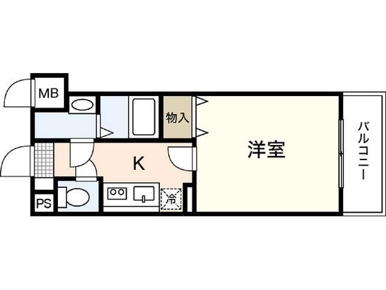 ヴィランス大塚I(1K/3階)の間取り写真