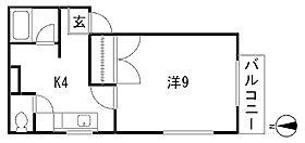 コーポ大嶋(1K/1階)の間取り写真