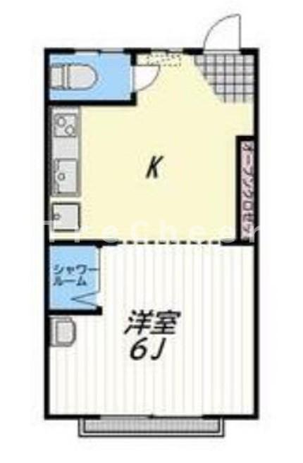REGIA(1DK/4階)の間取り写真