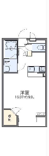 レオネクストMORIYA(1K/1階)の間取り写真