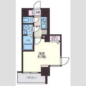 S-RESIDENCE西長堀(1K/5階)の間取り写真