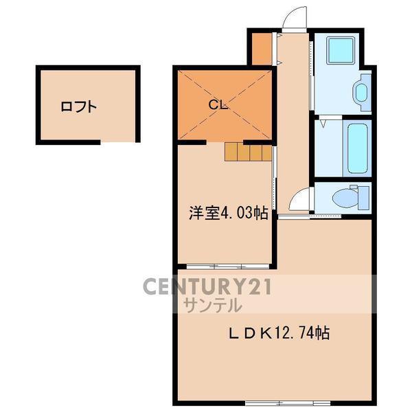 アルテマイスター清水(1LDK/2階)の間取り写真