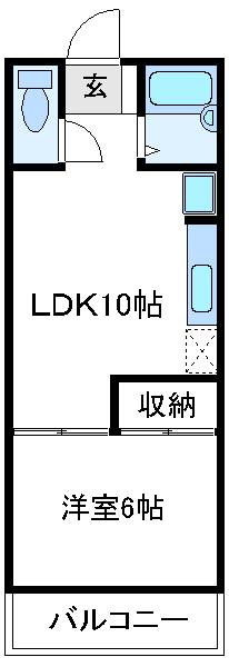 ストゥリーム21(1LDK/2階)の間取り写真