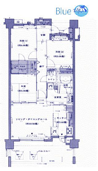 レーベンハイム鎌倉マナーハウス(3LDK/5階)の間取り写真