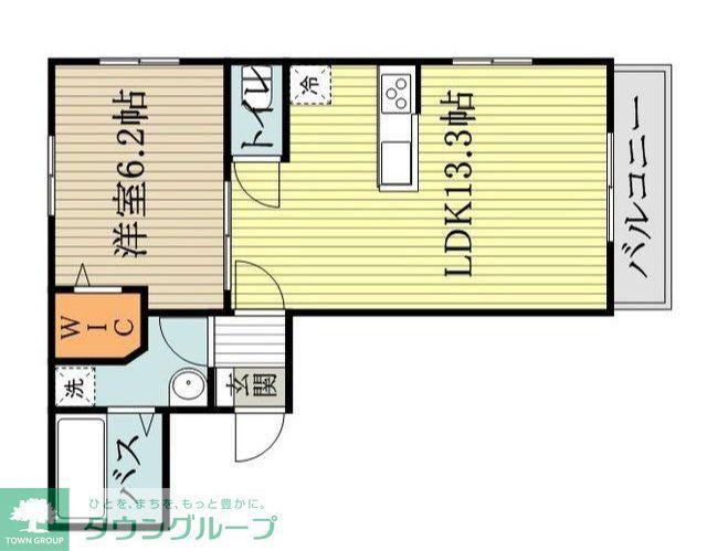 BOULE DE NEIGA LA MAISN(1LDK/1階)の間取り写真