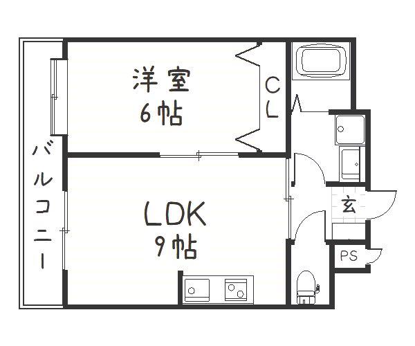 チャペルコンサート(1LDK/3階)の間取り写真