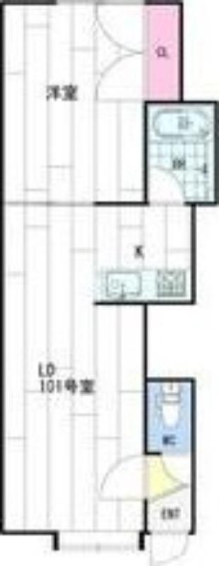 エルムの森参番館(1LDK/3階)の間取り写真