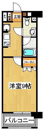 パークアクシス西船橋本郷町(1K/5階)の間取り写真