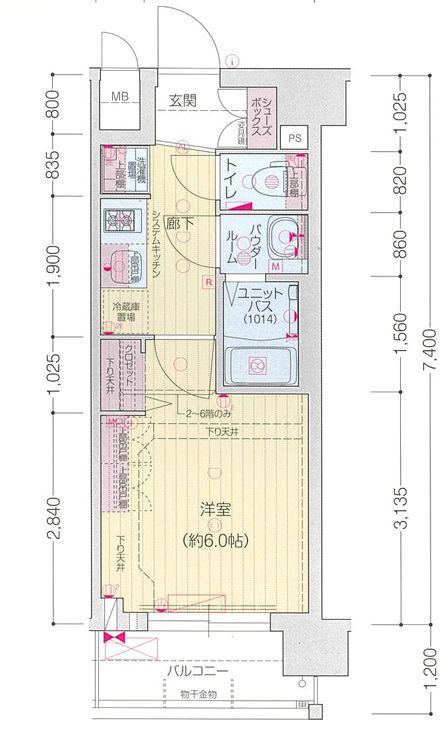 プレサンス十条凛華(1K/3階)の間取り写真