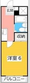 エクセル共和(1K/3階)の間取り写真