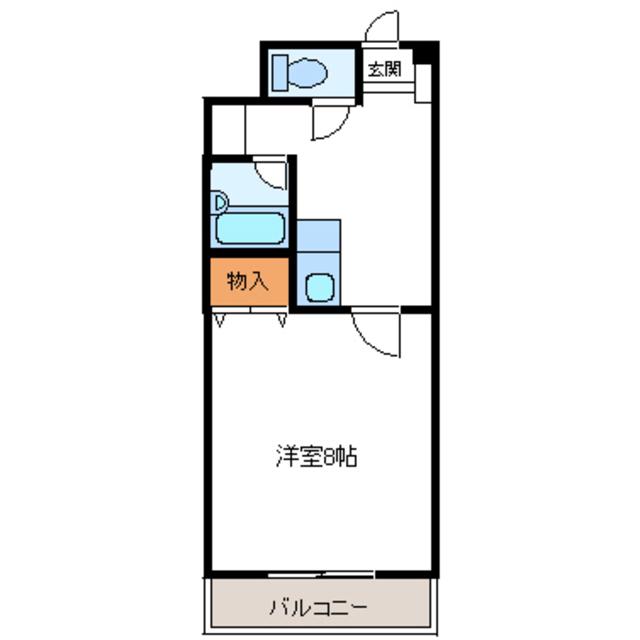 エトワールNAKAYAMAVI(1K/2階)の間取り写真