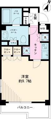 日神デュオステージ仲池上(1K/1階)の間取り写真