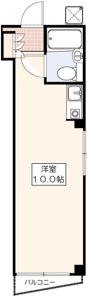 井上ビル(ワンルーム/3階)の間取り写真