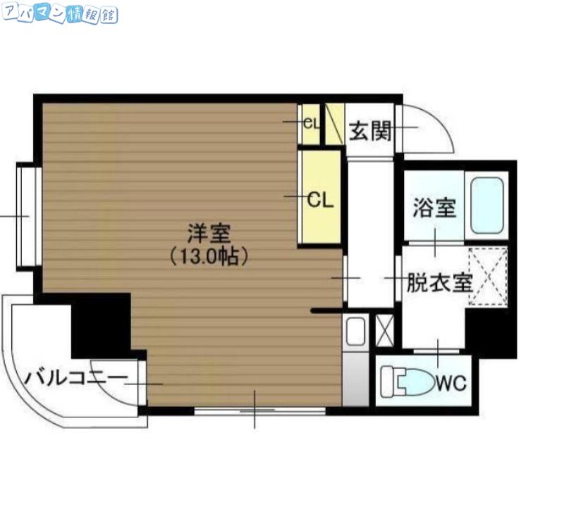 ベルトピア新潟21(ワンルーム/10階)の間取り写真