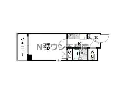 フォレスト318(1K/5階)の間取り写真