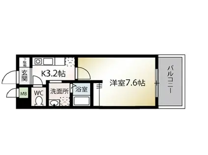 BIT.HUB(1K/3階)の間取り写真