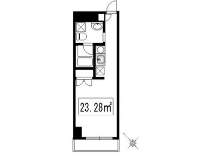 ディニテ(ワンルーム/5階)の間取り写真