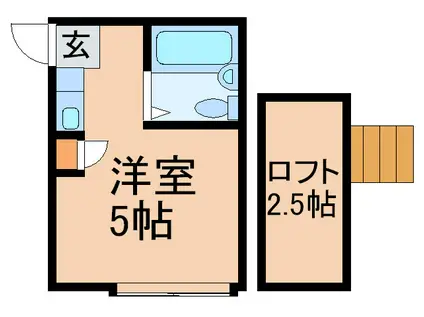 ライブコアひばりヶ丘(ワンルーム/1階)の間取り写真