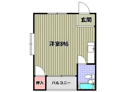 ラフィーネ1号館(ワンルーム/3階)の間取り写真