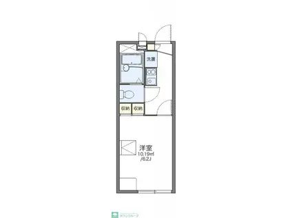 レオパレスフォンターナ(1K/2階)の間取り写真