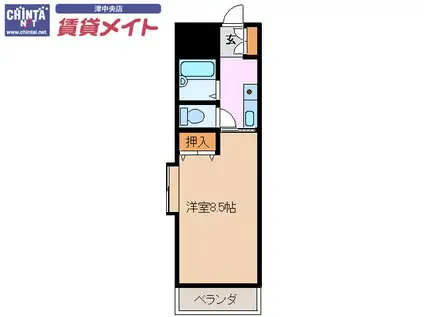 サンロイヤル東丸之内(1K/6階)の間取り写真