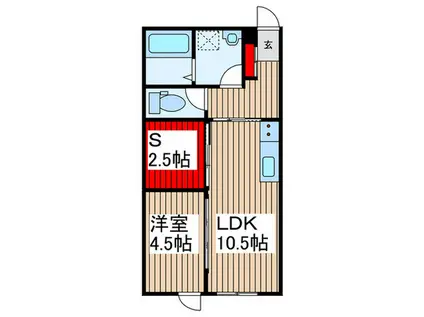 川上コーポ2(1SLDK/1階)の間取り写真