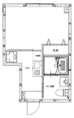 パークノート東日暮里(1K/1階)の間取り写真