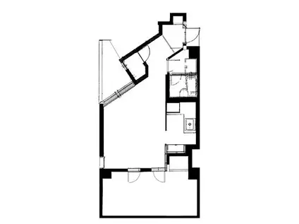 ミュージックレジデンス(1LDK/1階)の間取り写真