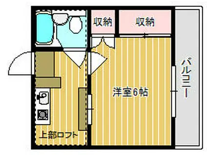 VP春日部(1K/1階)の間取り写真