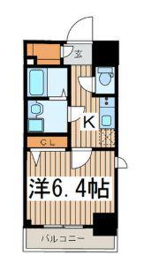 エスリード名古屋STATION ウエスト(1K/2階)の間取り写真