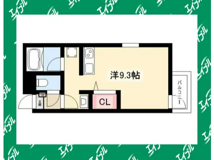 SUCCESSVI(ワンルーム/2階)の間取り写真