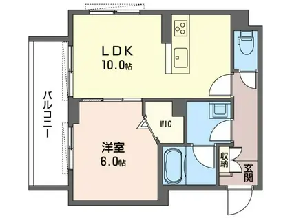 ウィンメゾン船橋Ⅴ号館(1LDK/4階)の間取り写真