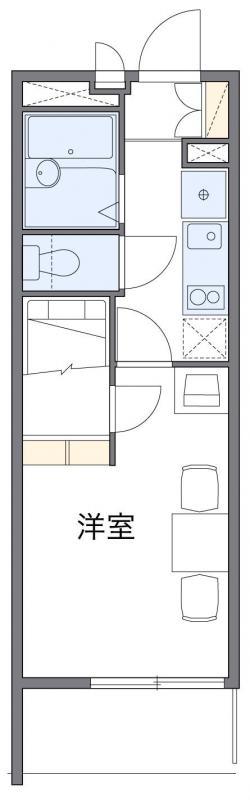 レオパレスA&K 高松(1K/3階)の間取り写真