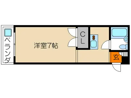 TTMハイツ(1K/3階)の間取り写真