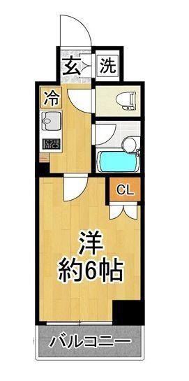ルーブル多摩川七番館(1K/3階)の間取り写真