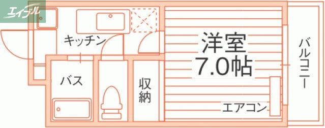 リュミエール(1K/3階)の間取り写真
