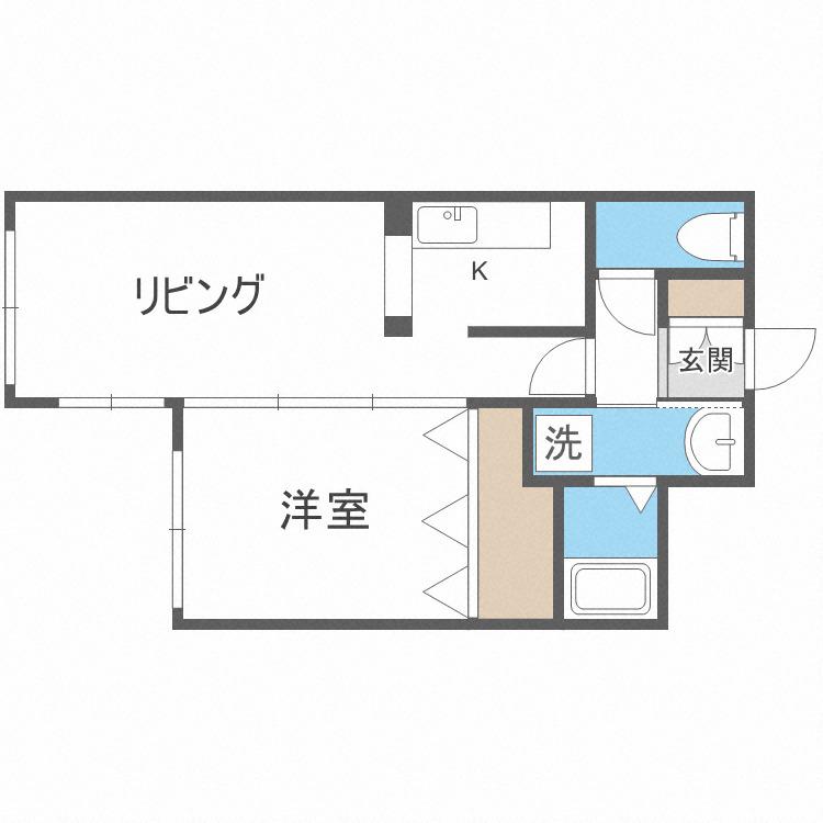 THE RESIDENCE PARK YAMAHANA(1LDK/3階)の間取り写真